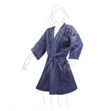 Halat Unica Folosinta Albastru - Airclean TNT Kimono Blue 135 x 100 cm